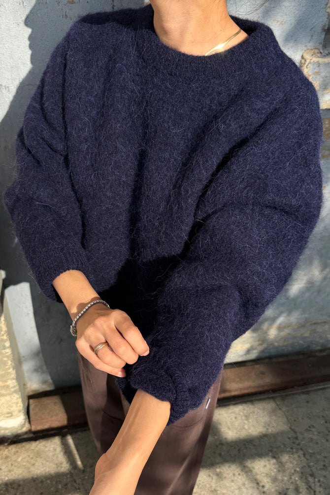 Elio Crew Neck Alpaca Sweater