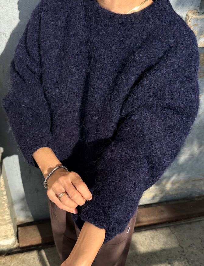 Elio Crew Neck Alpaca Sweater