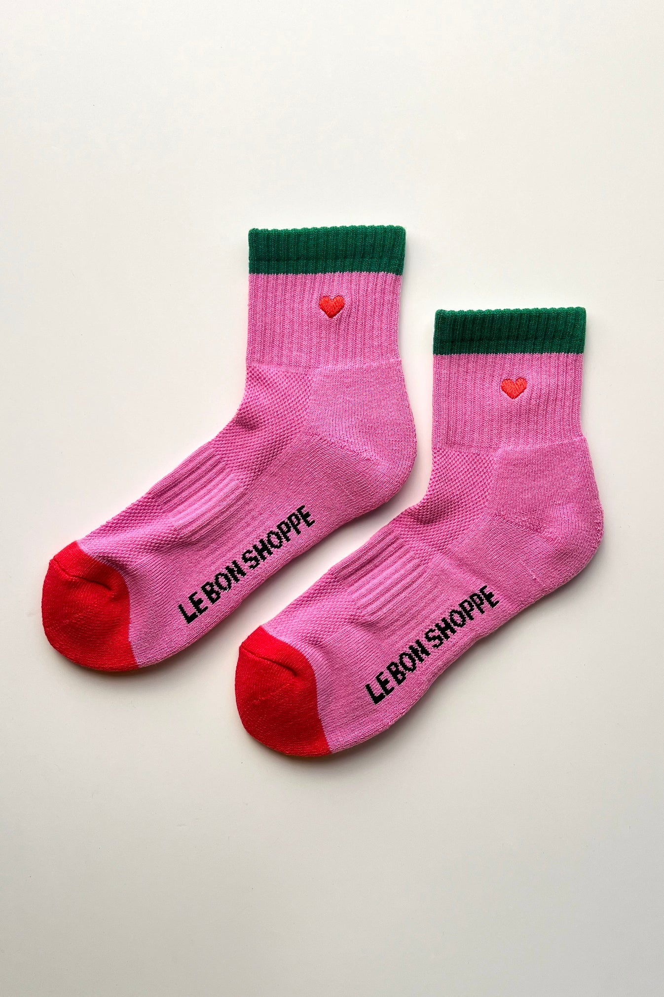 Embroidered Color Block Girlfriend Socks