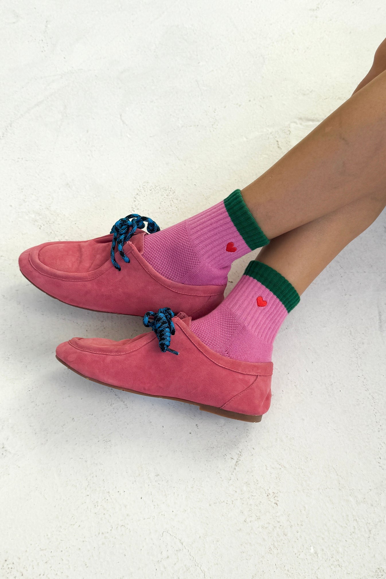 Embroidered Color Block Girlfriend Socks