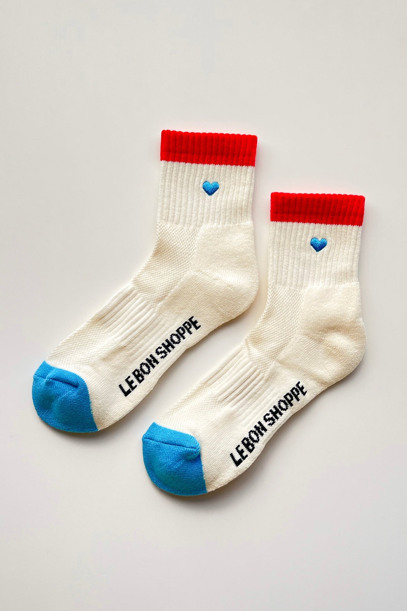 Embroidered Color Block Girlfriend Socks