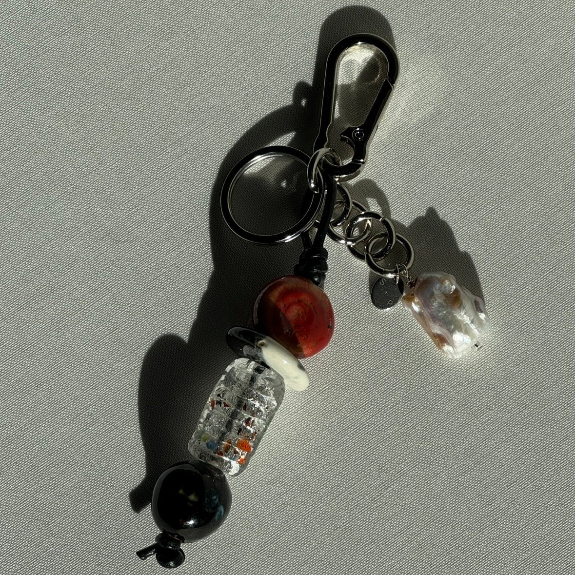 Pearl Charm Keychain