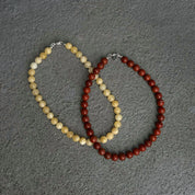 Short Yellow Jade Necklace