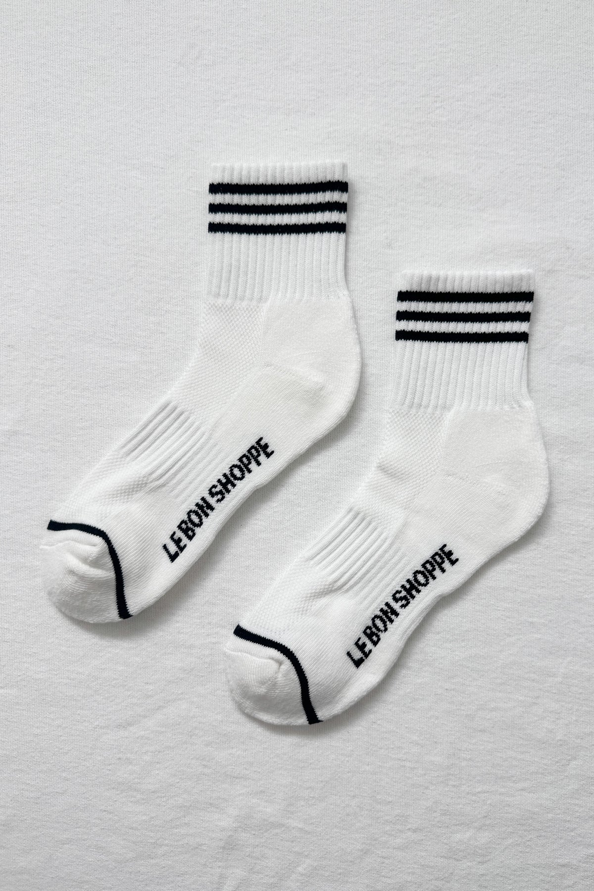 White + Black Girlfriend Socks