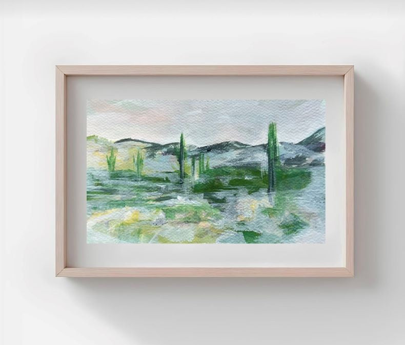 Green Mountain Print
