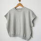 French Terry Sophie Top - Light Heather Grey
