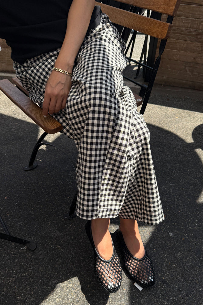 Arc Pants - Black Gingham