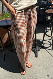 Arc Pants - Cinnamon Gingham