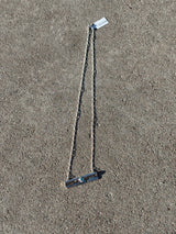 Chinle Cedar Bar Necklace - Turquoise/Sterling Silver