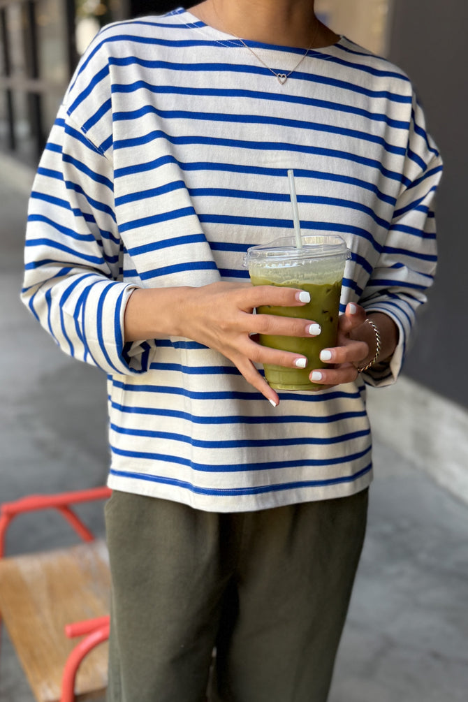 Sailor Top - Blue Stripe