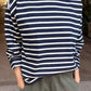 Sailor Top - White Stripe on Navy
