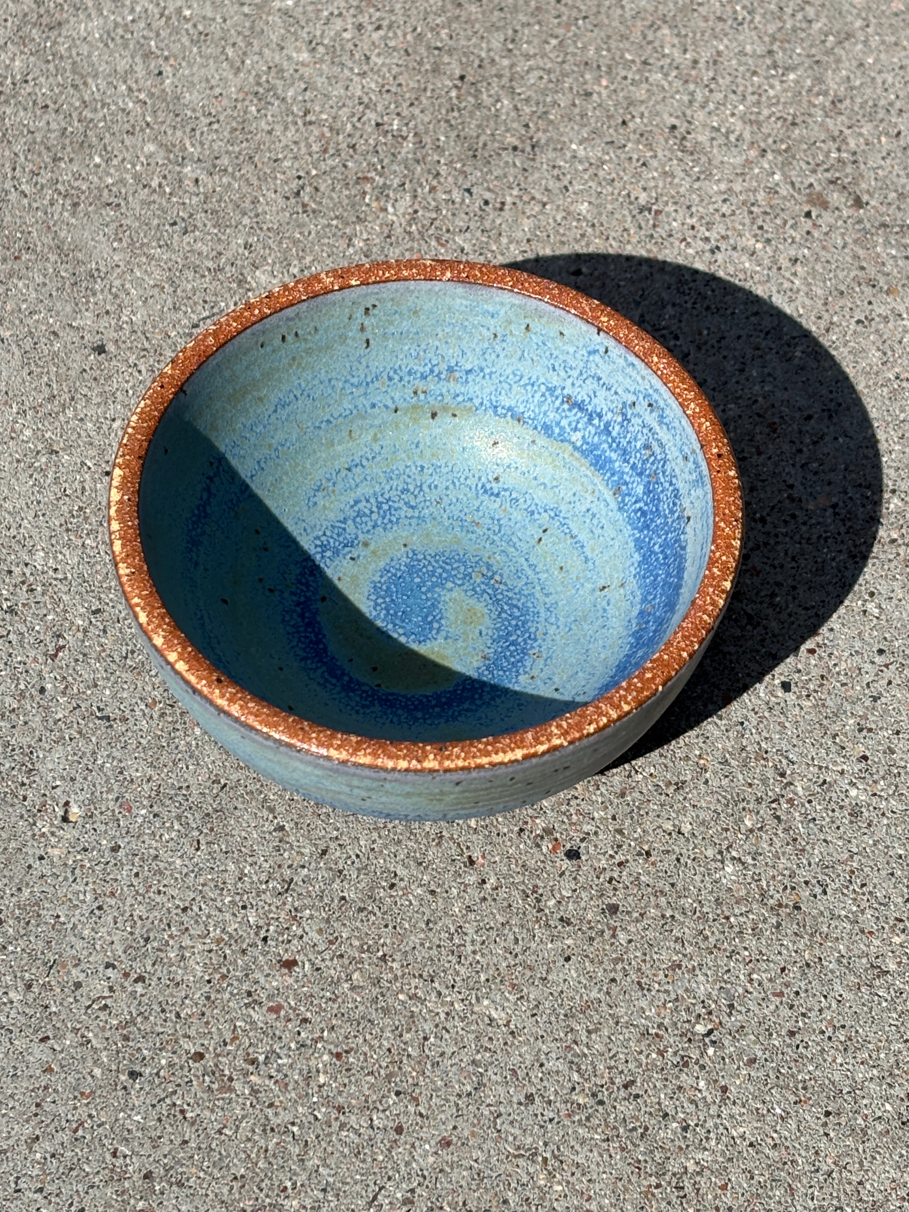 Denim Blue Smudge Bowl