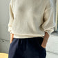 Zoe Cotton Sweater - Naturel