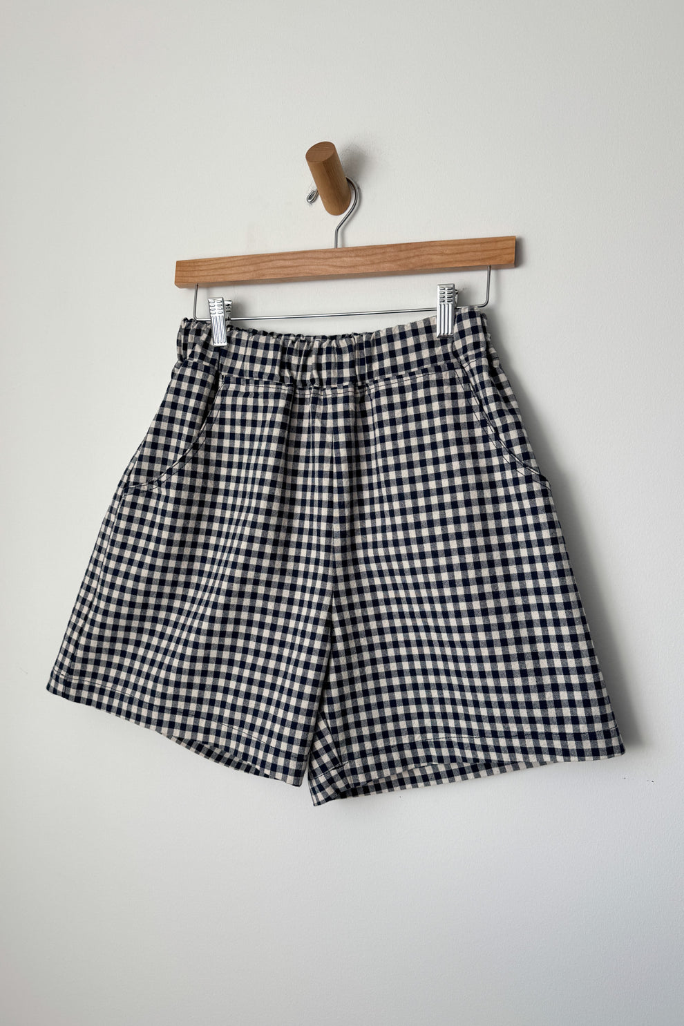 City Shorts - Navy Gingham
