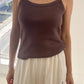 Pointelle Eve Cami - Chocolate