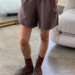Flared Basketball Shorts - Chocolate