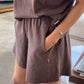 Flared Basketball Shorts - Chocolate