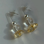 Yellow Agate Earrings