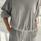 Pointelle Core Sweatshirt - Melange Grey