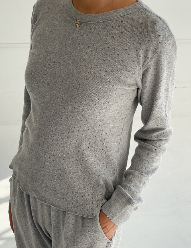 Pointelle Fundamental Tee