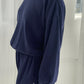 Pointelle Core Sweatshirt - Navy