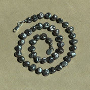 Frosted Pearl Necklace - Fossil