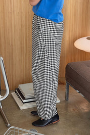 Arc Pants - Black Gingham