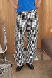Arc Pants - Black Gingham
