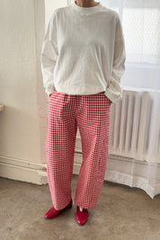 Arc Pants - Red Gingham