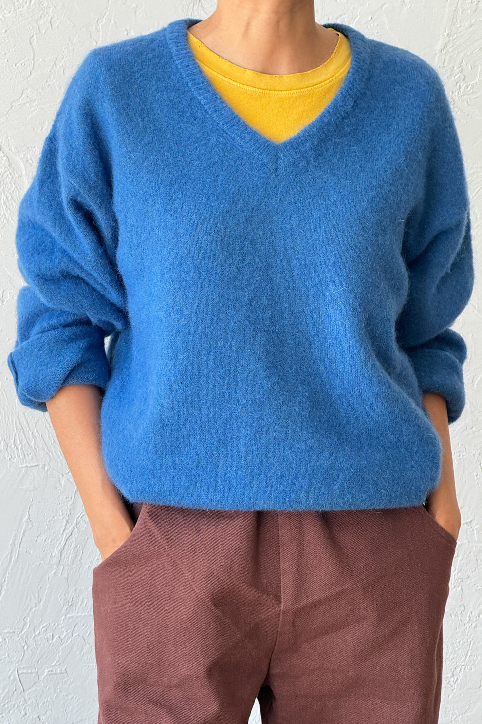 James Mohair Sweater in Blue James Mohair Sweater in Blue