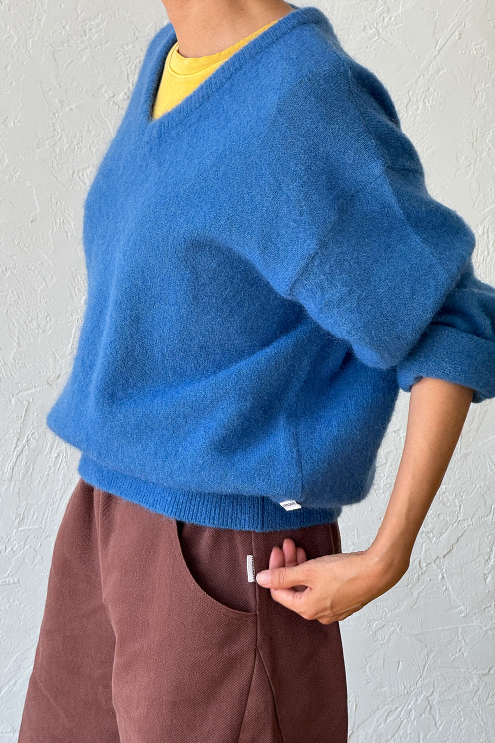 James Mohair Sweater in Blue James Mohair Sweater in Blue