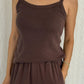 Pointelle Eve Cami - Chocolate