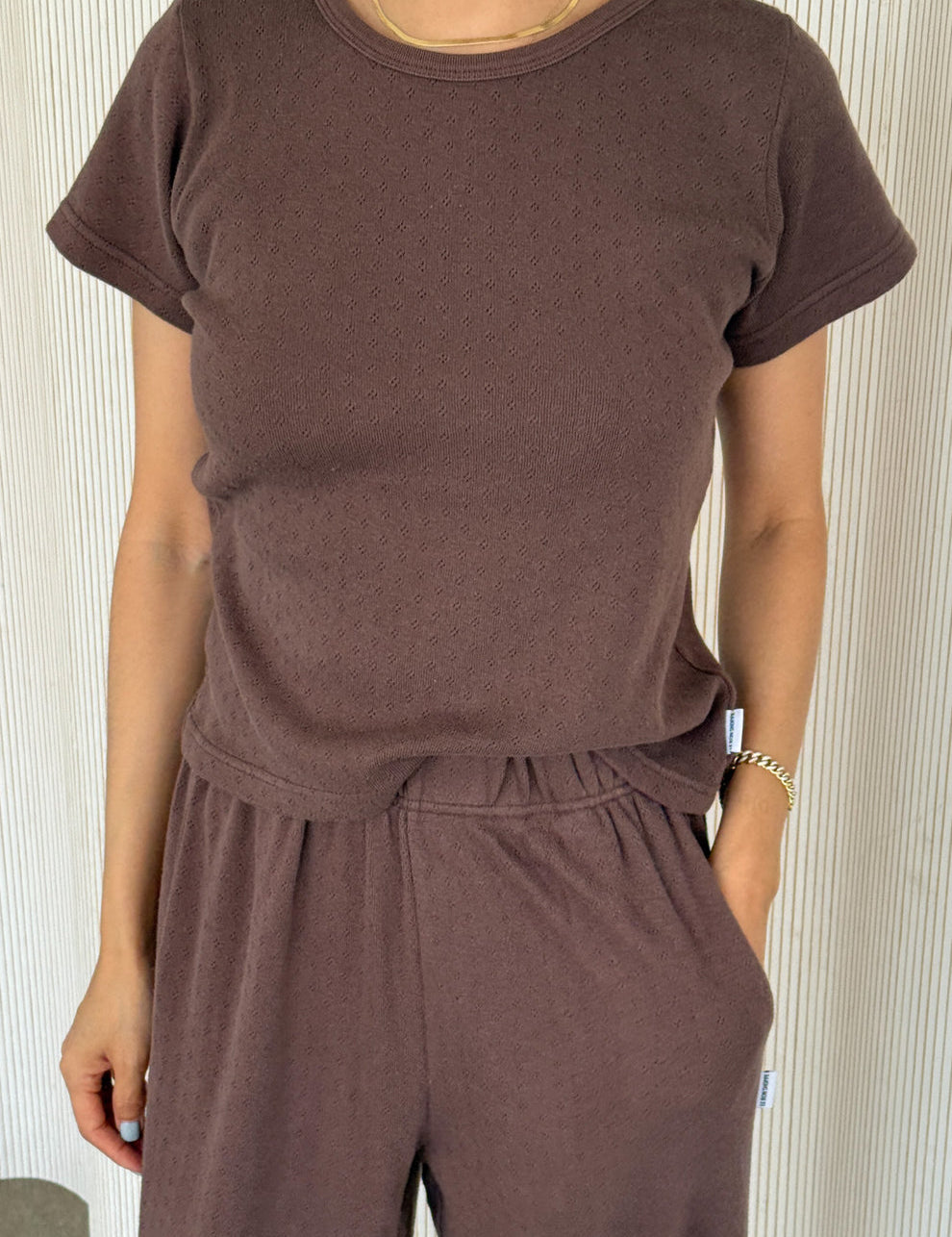 Pointelle Babe Tee