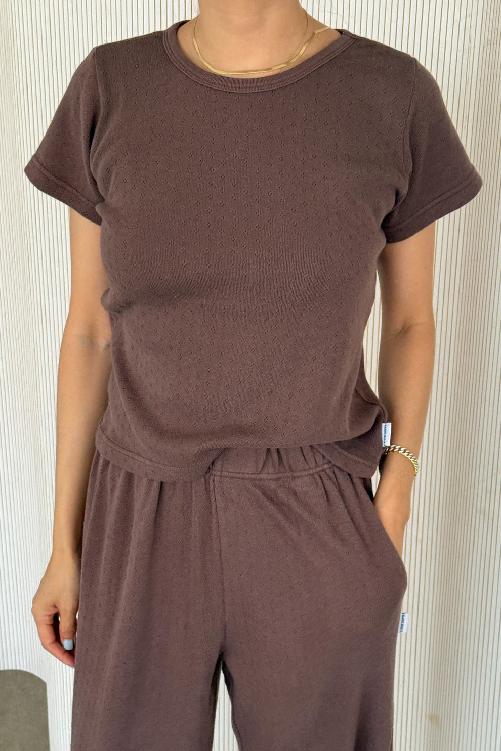 Pointelle Babe Tee