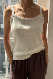 Pointelle Eve Cami - Naturel