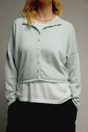 Light Peri Shrunken Cardigan
