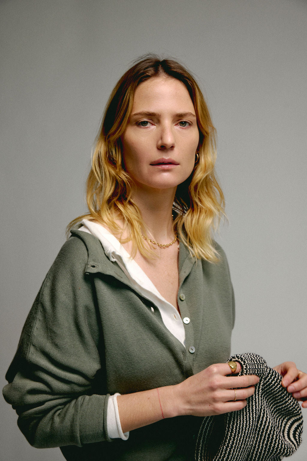 Light Peri Shrunken Cardigan