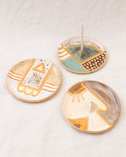 Wax Resist Incense Dish