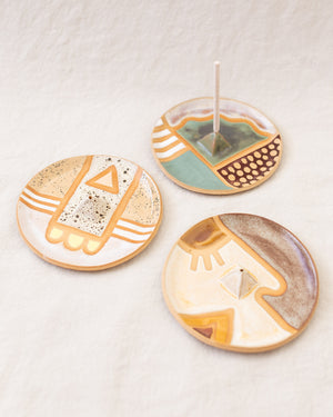 Wax Resist Incense Dish