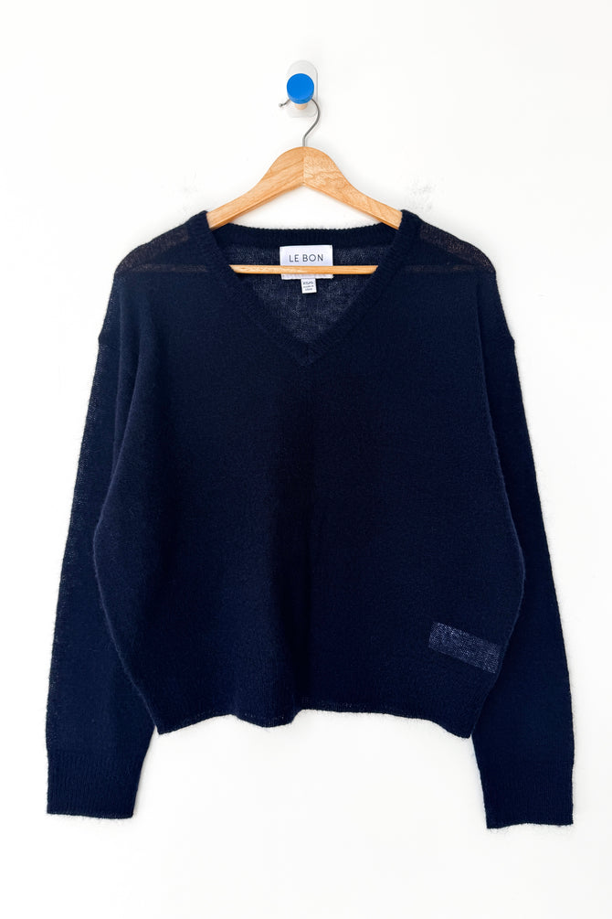 Matthew V-Neck Mohair Sweater