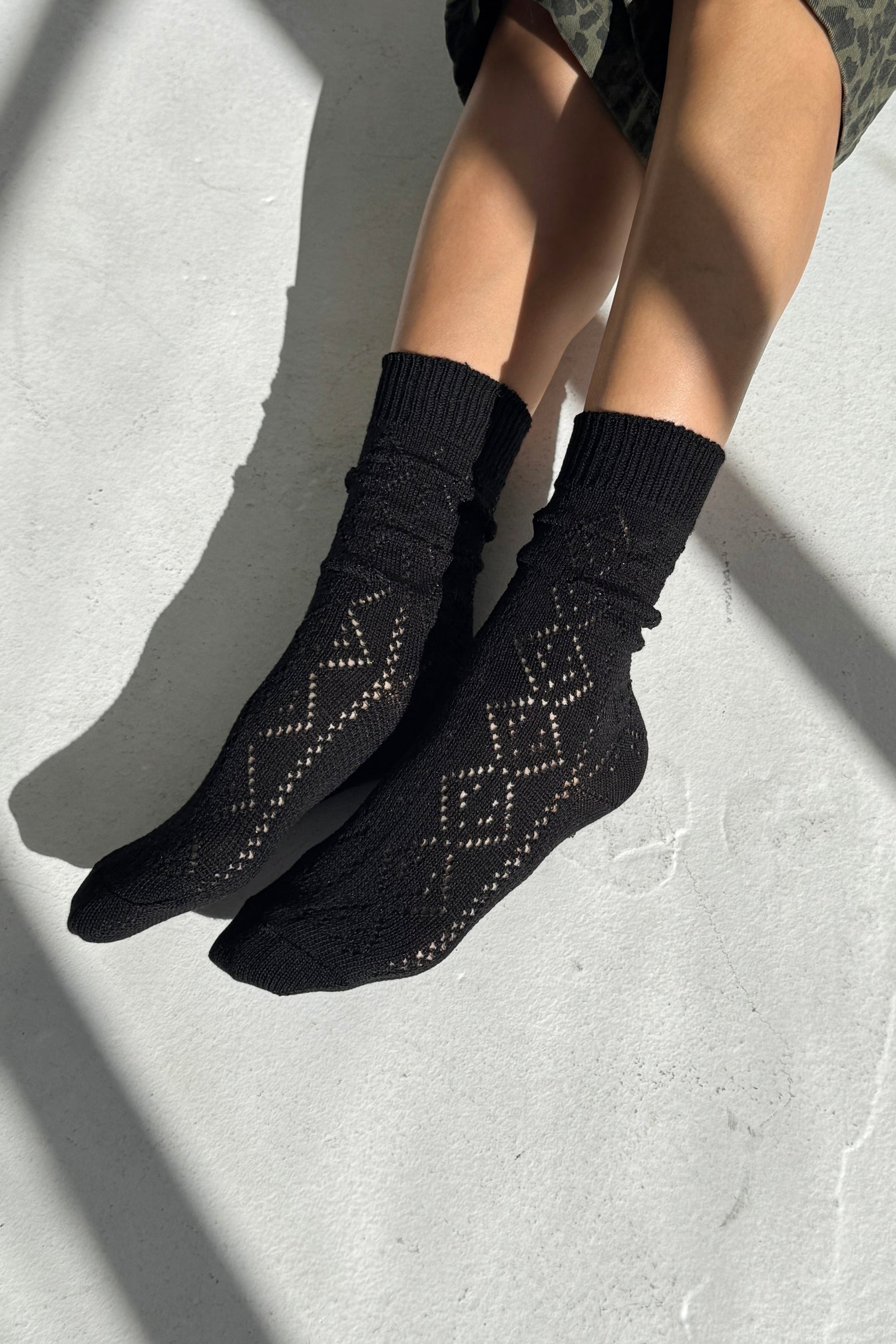 Modal Eyelet Socks