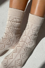 Modal Eyelet Socks