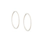 Medium Oroboro Hoops - Silver