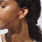 Medium Oroboro Hoops - Silver