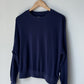 Pointelle Core Sweatshirt - Navy