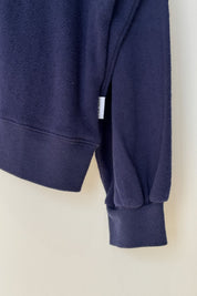 Pointelle Core Sweatshirt - Navy