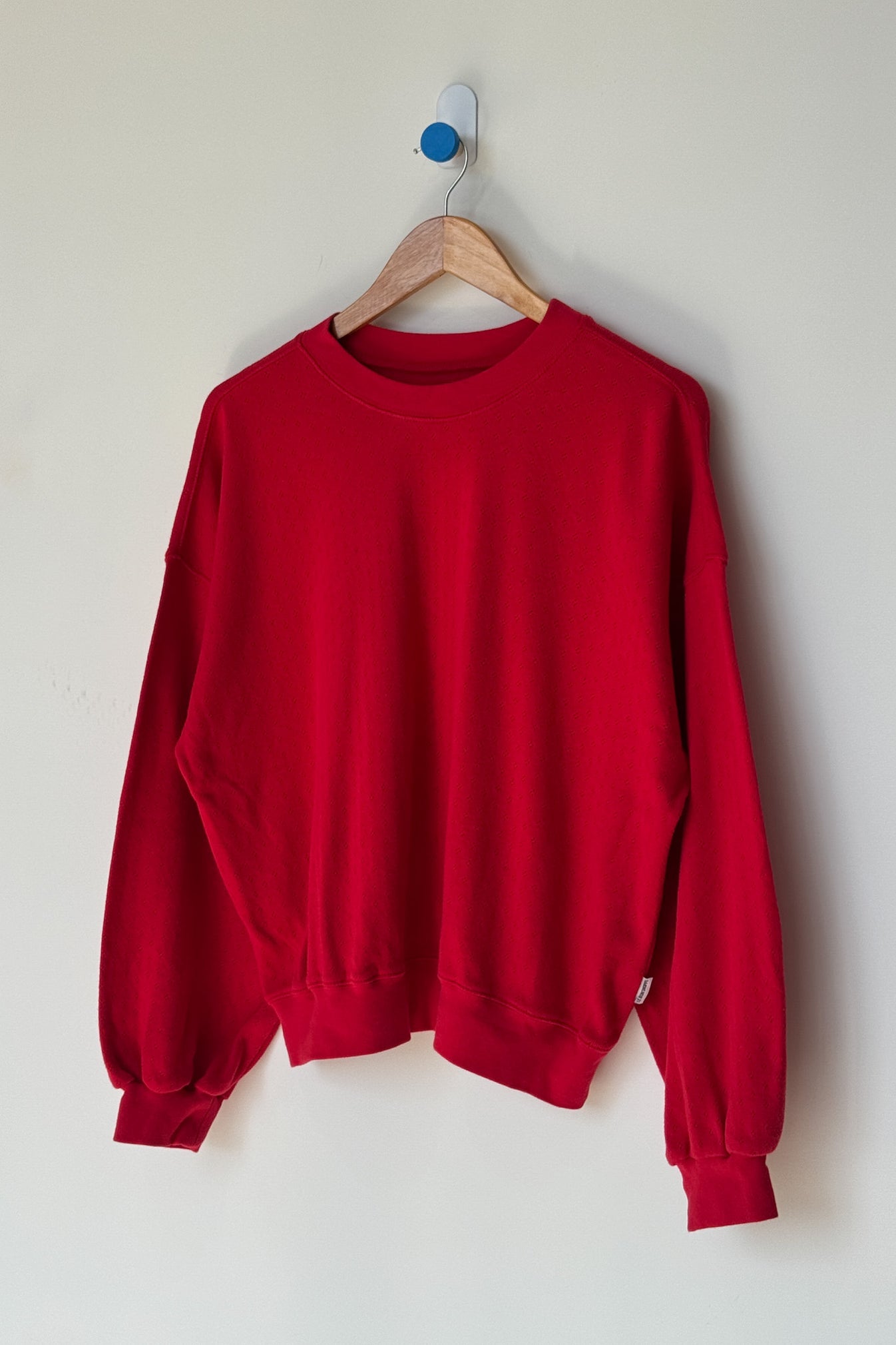 Pointelle Core Sweatshirt - Red Apple