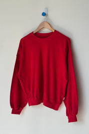 Pointelle Core Sweatshirt - Red Apple