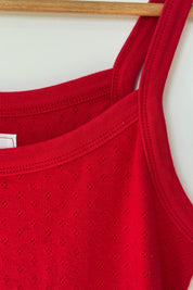 Pointelle Eve Cami - Red Apple