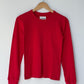 Pointelle Fundamental Tee - Red Apple